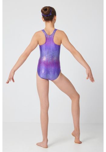 Mondor Purple Rainbow - Sleeveless Leotard - Girls