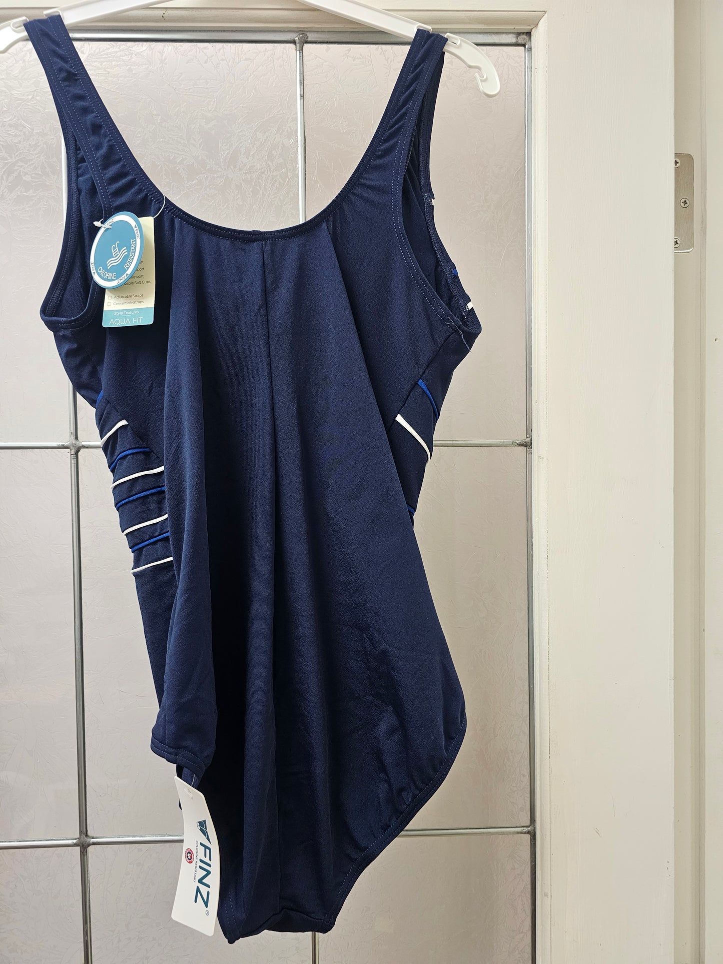 Finz Ladies Spliced Fan Tank 1-Piece Swimsuit