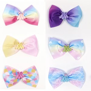 Dasha Designs Rainbow Bow w Ballet Shoes