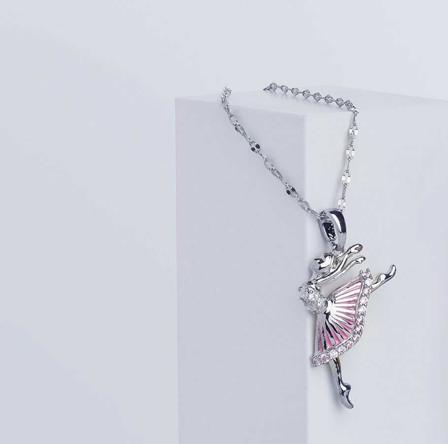 FH2 Ballerina Necklace Rhodium