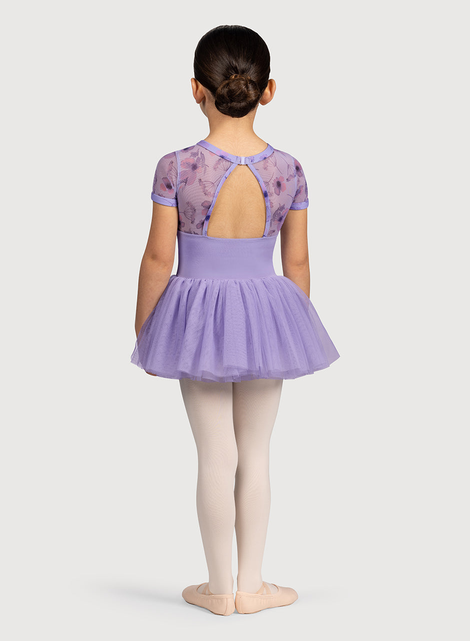 Bloch Petal Print Cap Slv Tutu Leo
