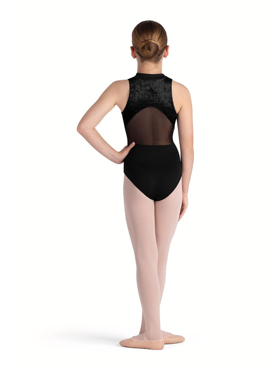 Bloch Tanya Velvet Mock Neck Leotard Girls