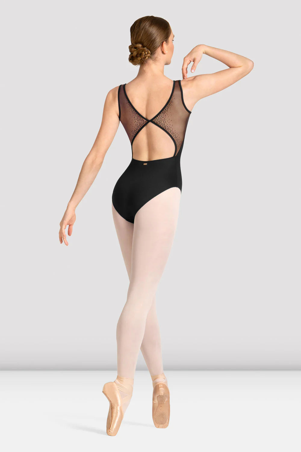 Mirella Celeste Boat Neck Mesh Back Leo