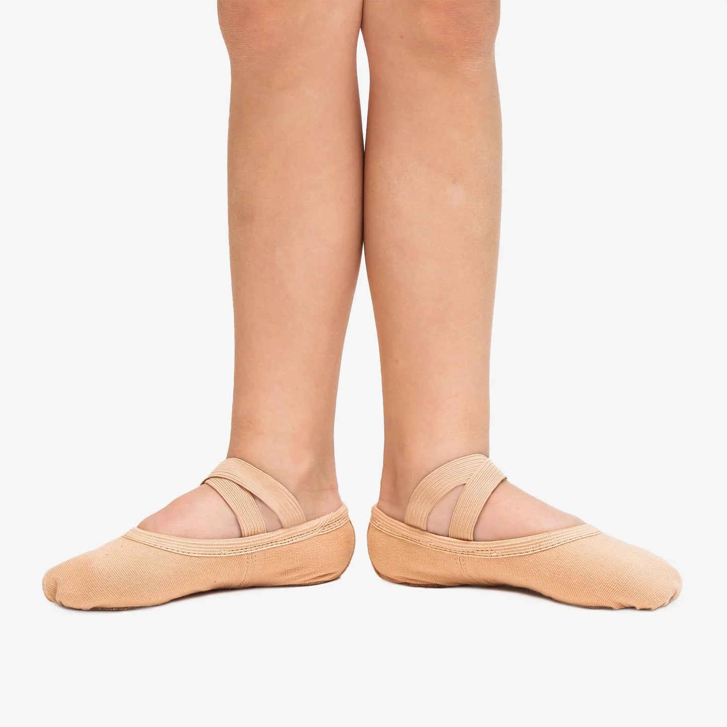 So Danca Stretch Canvas Ballet Slippers Childs Pink and Sand