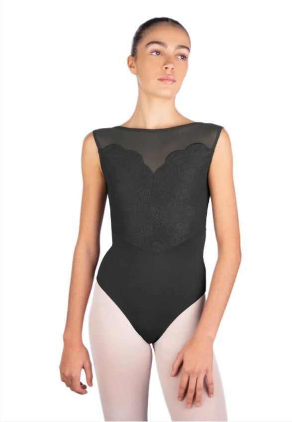 Ballet Rosa Caprice Lace Front V-Back Leotard - Womens