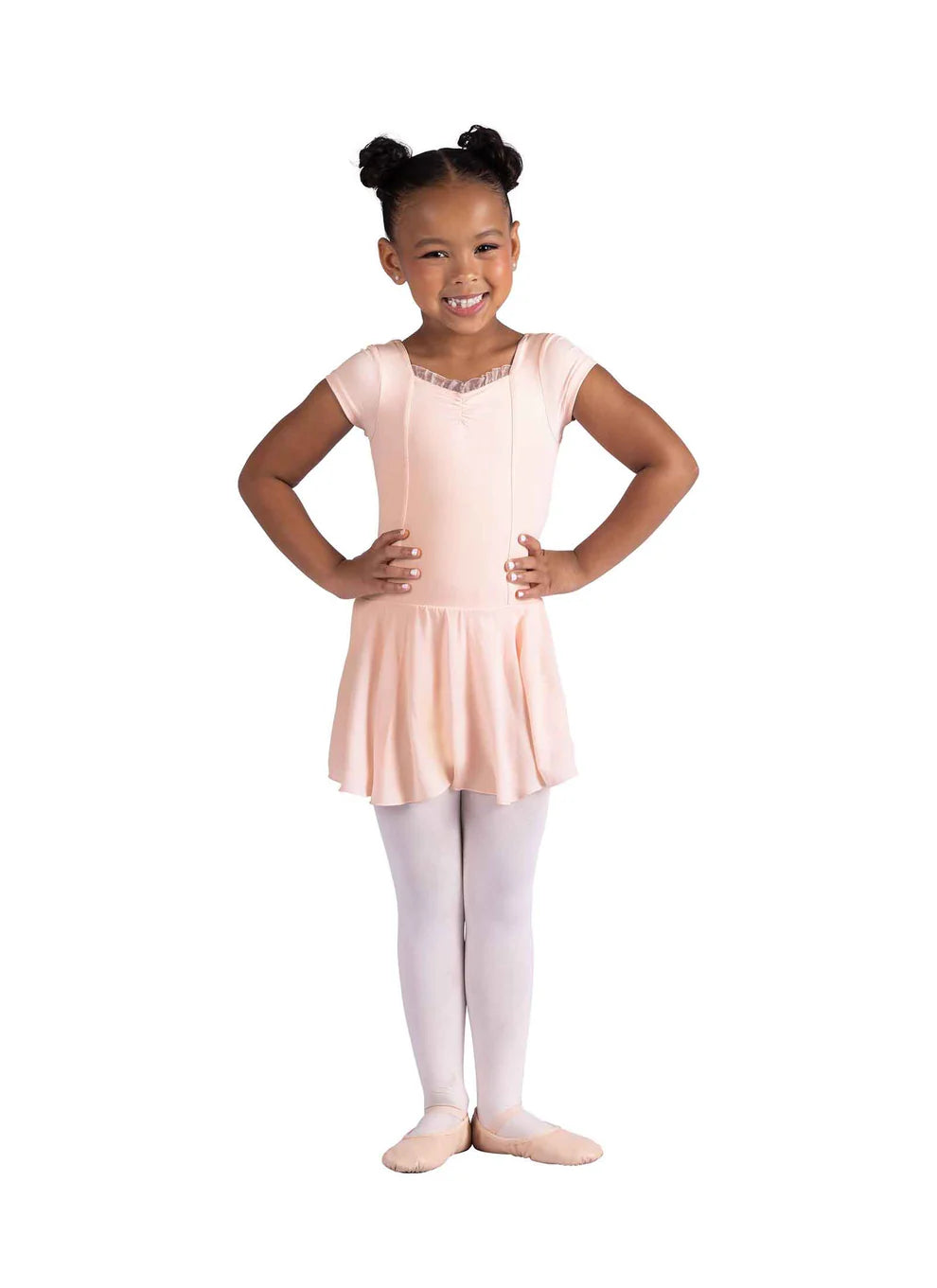 Danznmotion Isadora Cap Sleeve Ruffle Dress Girls