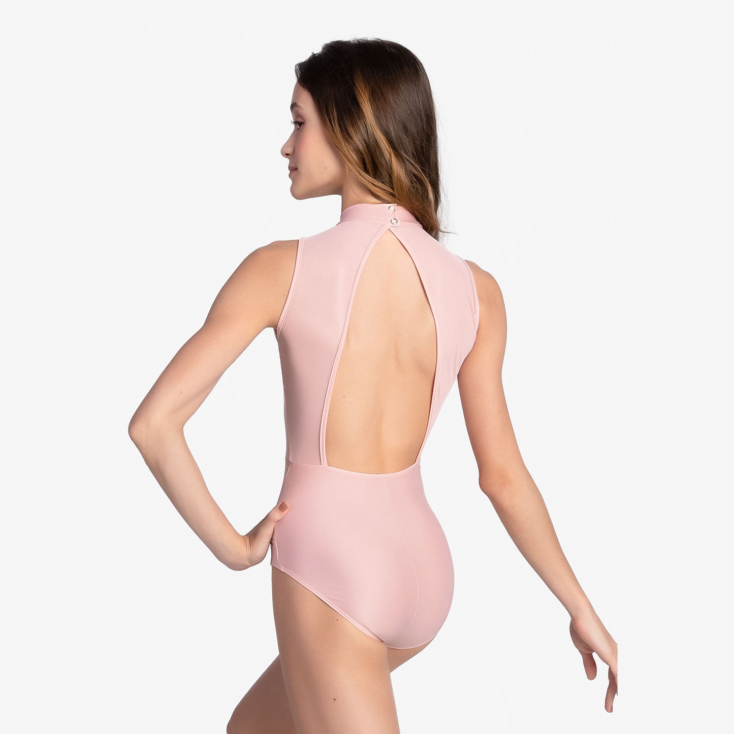 So Danca Clementine High Neck Leo with Floral Lace