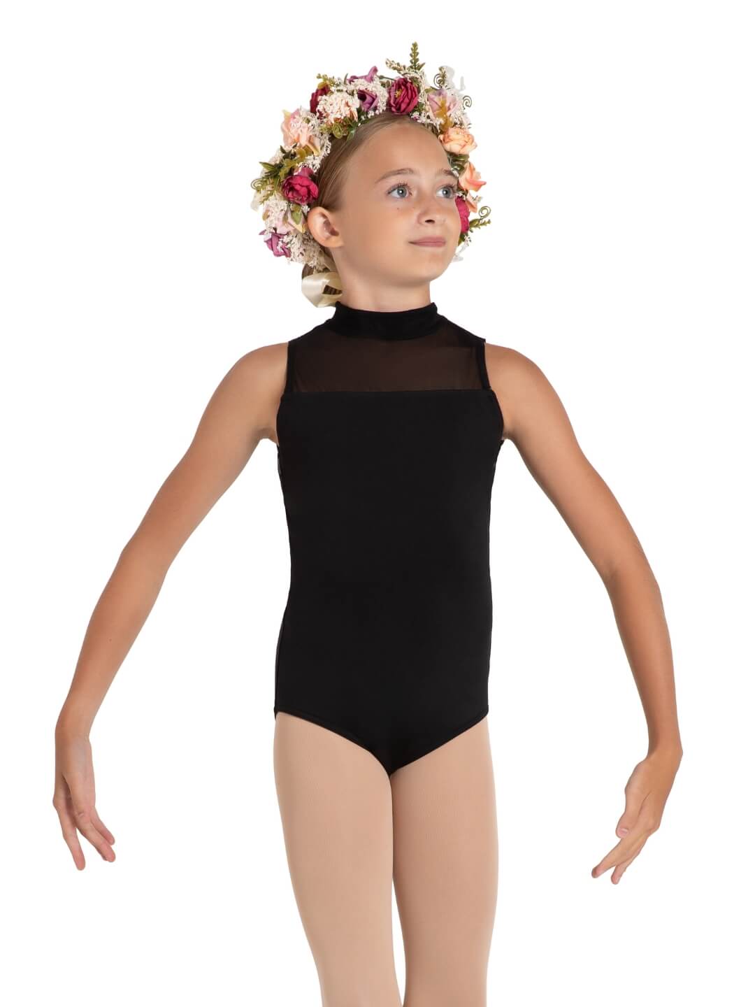 Capezio Hyacinth High Neck Leo - Girls