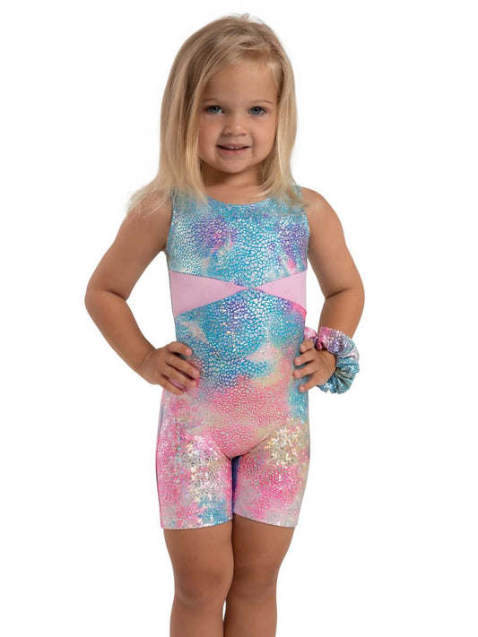 Capezio Unicorn Disco Stardust Biketard - Child