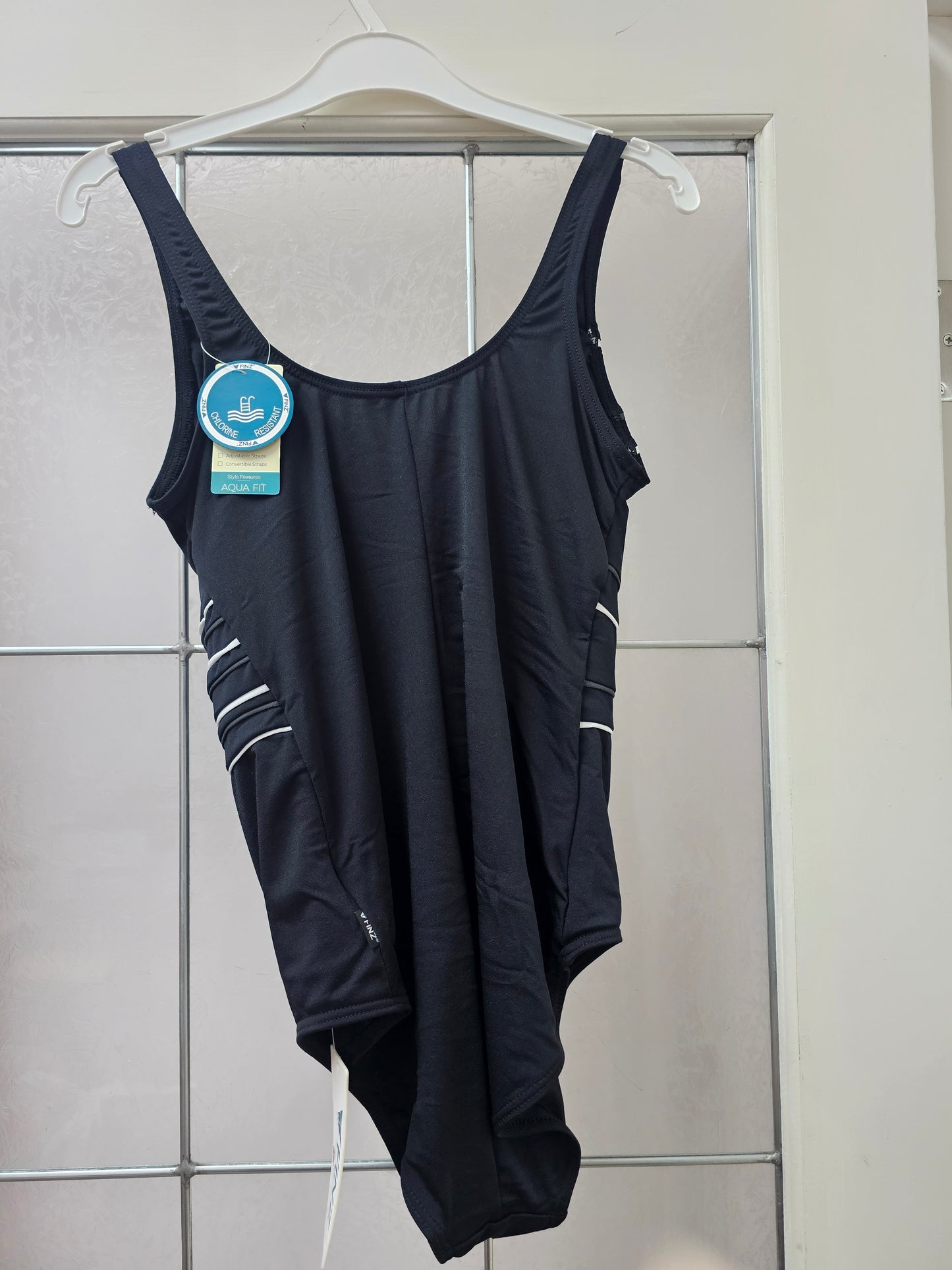 Finz Ladies Spliced Fan Tank 1-Piece Swimsuit