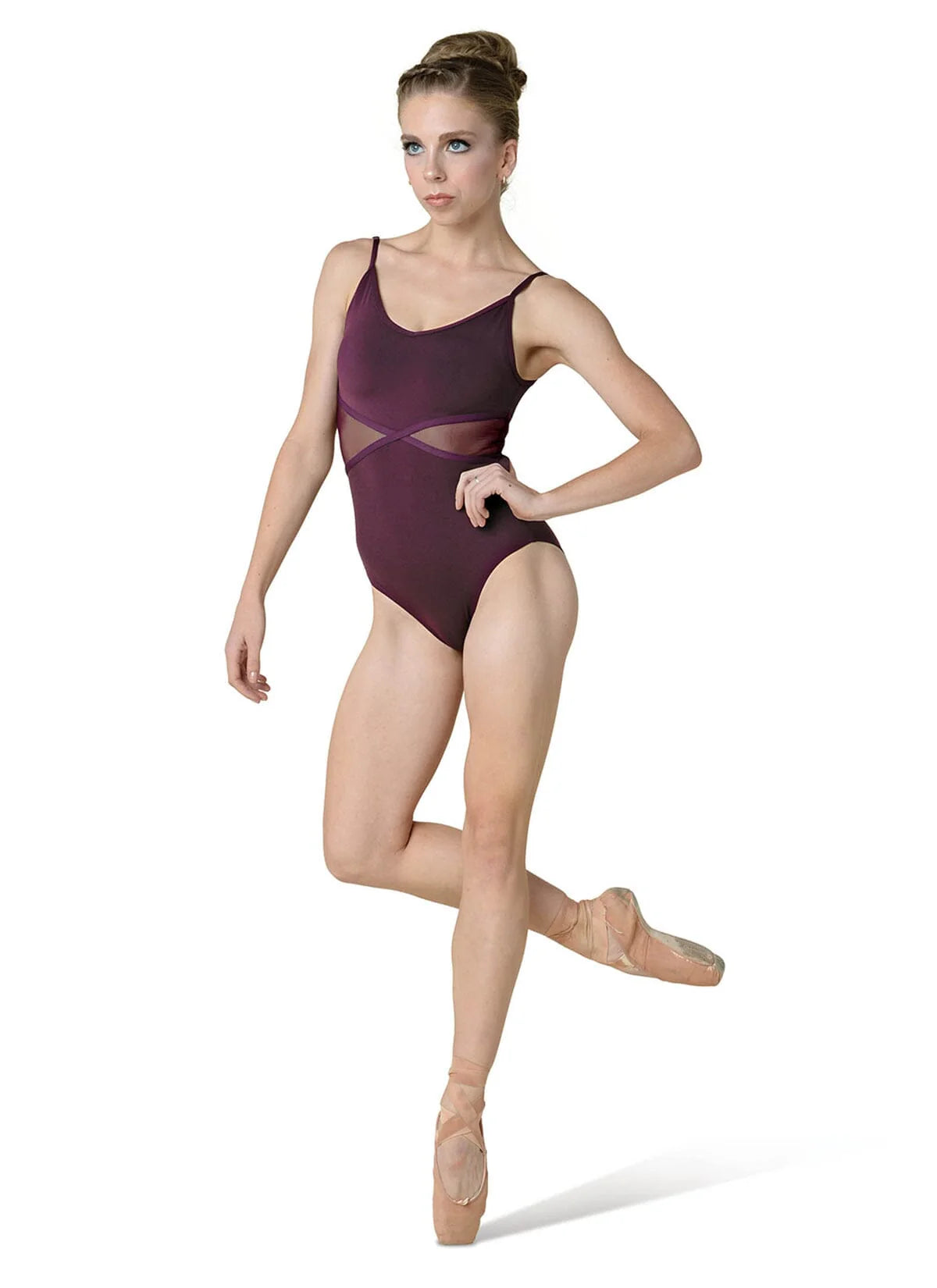 Danznmotion Alexis Cami Leo w/ Sheer Inserts