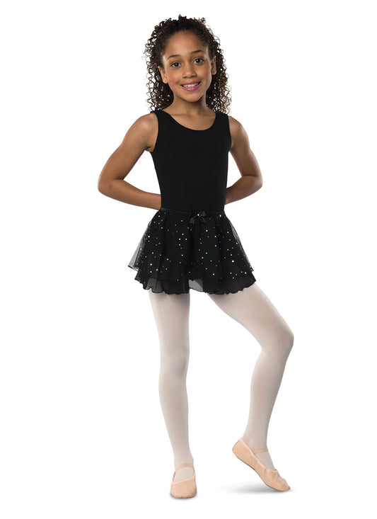Danznmotion Crystal Sparkle Dance Skirt - Girls