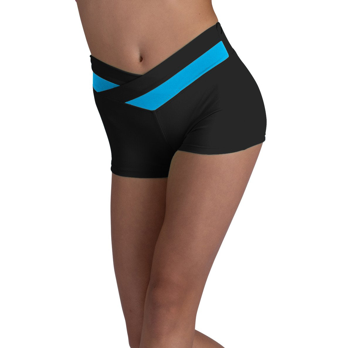 Danznmotion V-Waist Colour Block Short Girls