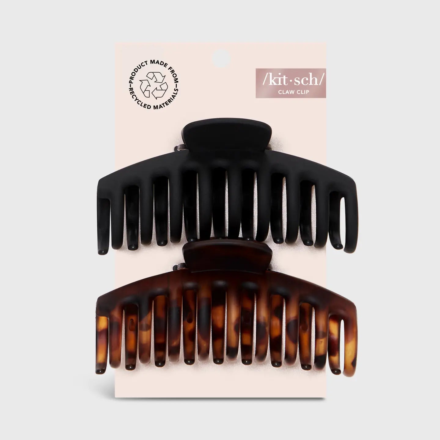 Kitsch Oversized Matte Claw Clip 2pc Set
