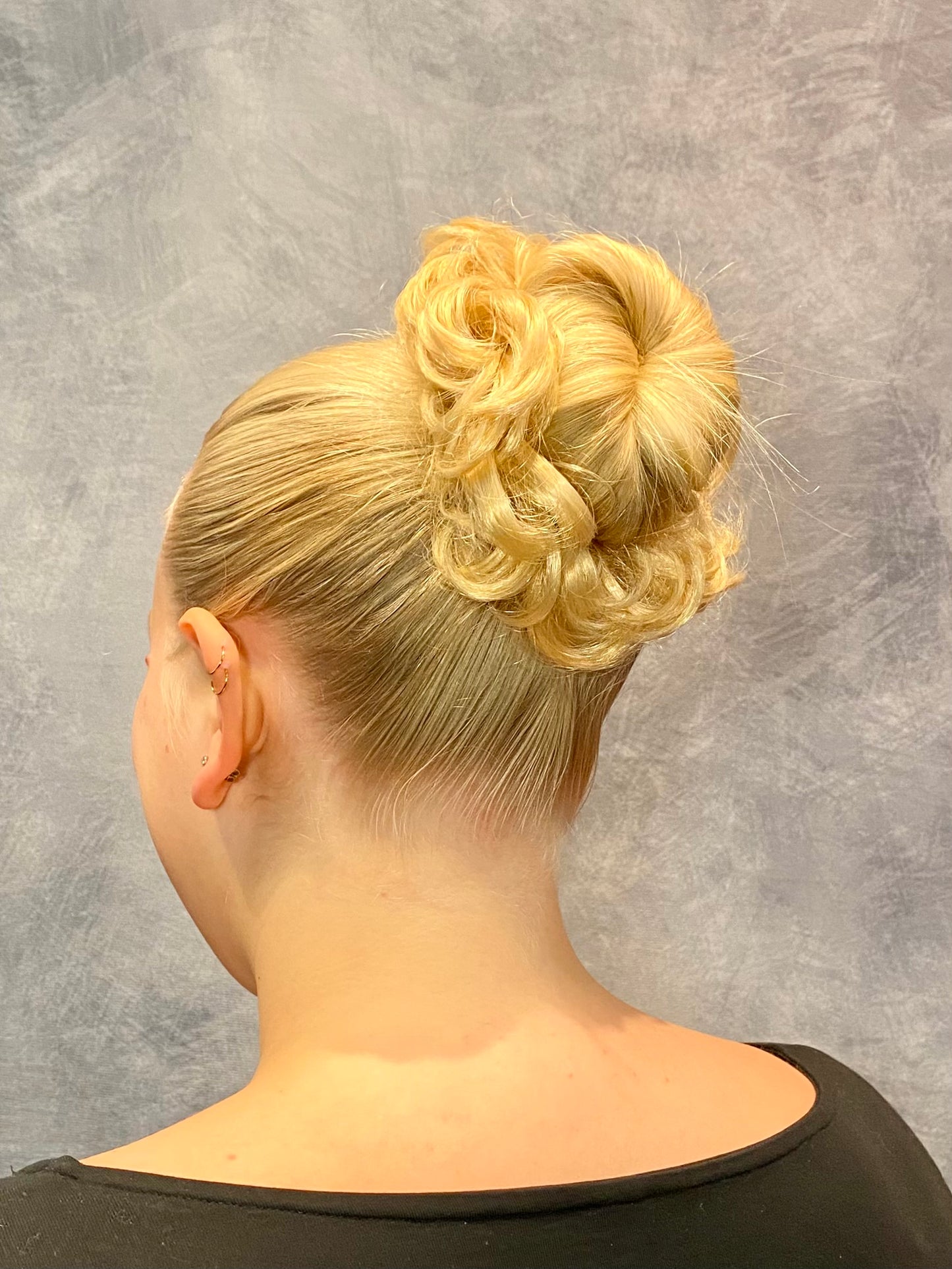 Dancer Hairdos Bun of Curls