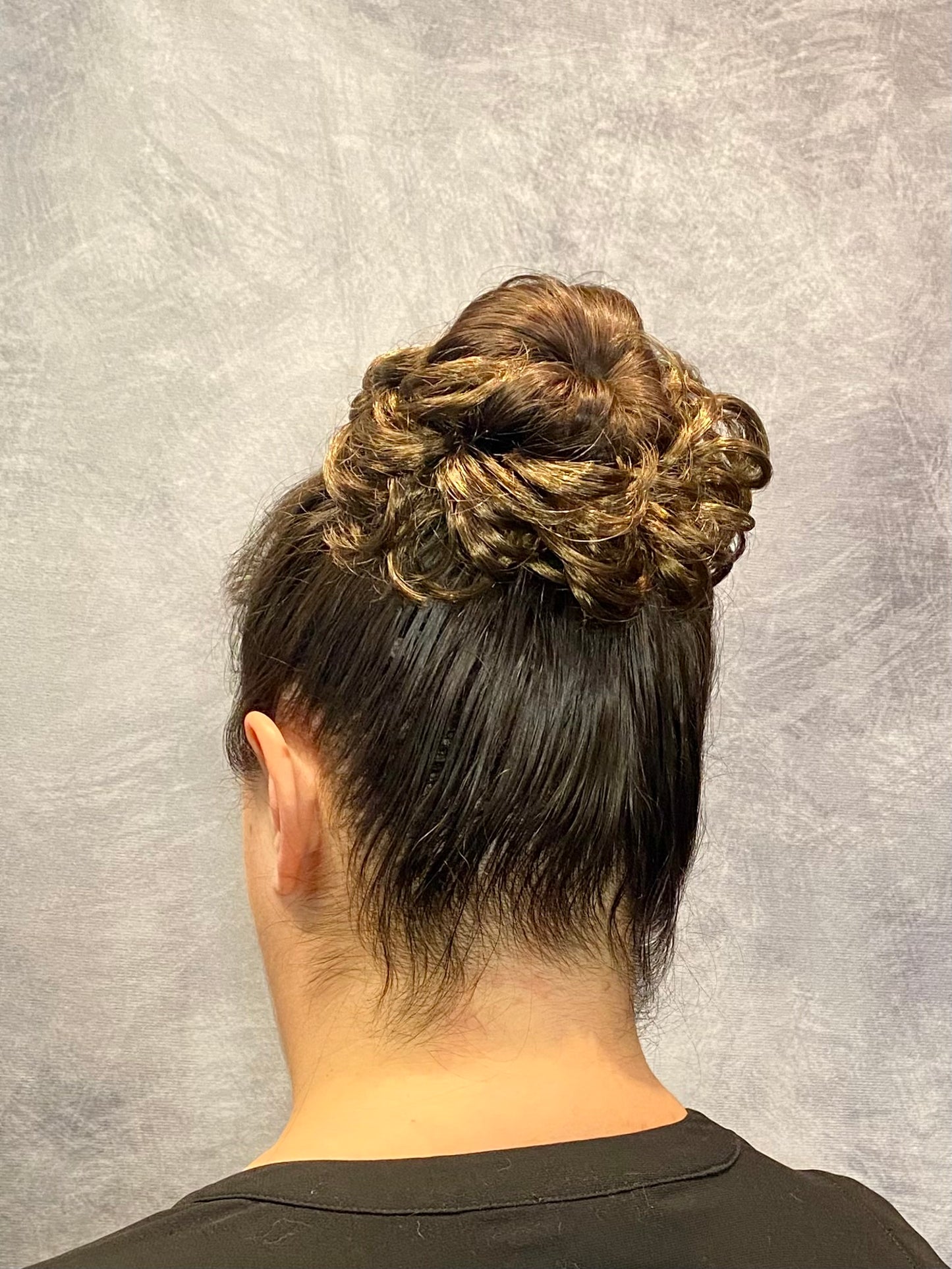Dancer Hairdos Bun of Curls