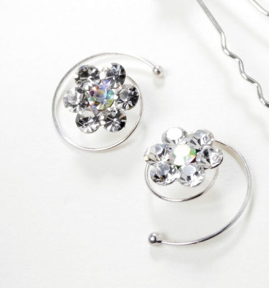 FH2 Screw In Flower Hair Bling