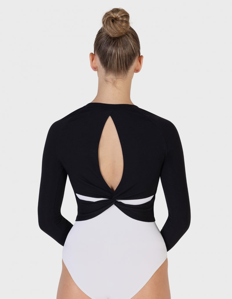 Bloch Perma Twist Back Long Sleeve Top