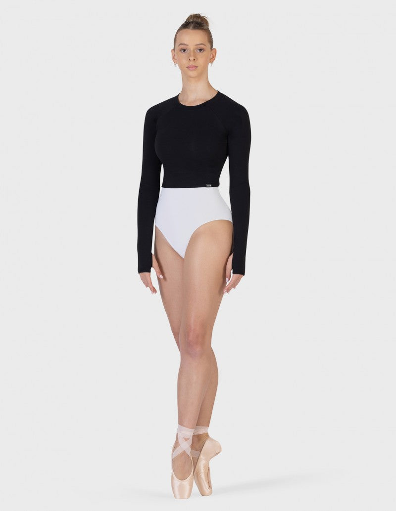 Bloch Perma Twist Back Long Sleeve Top