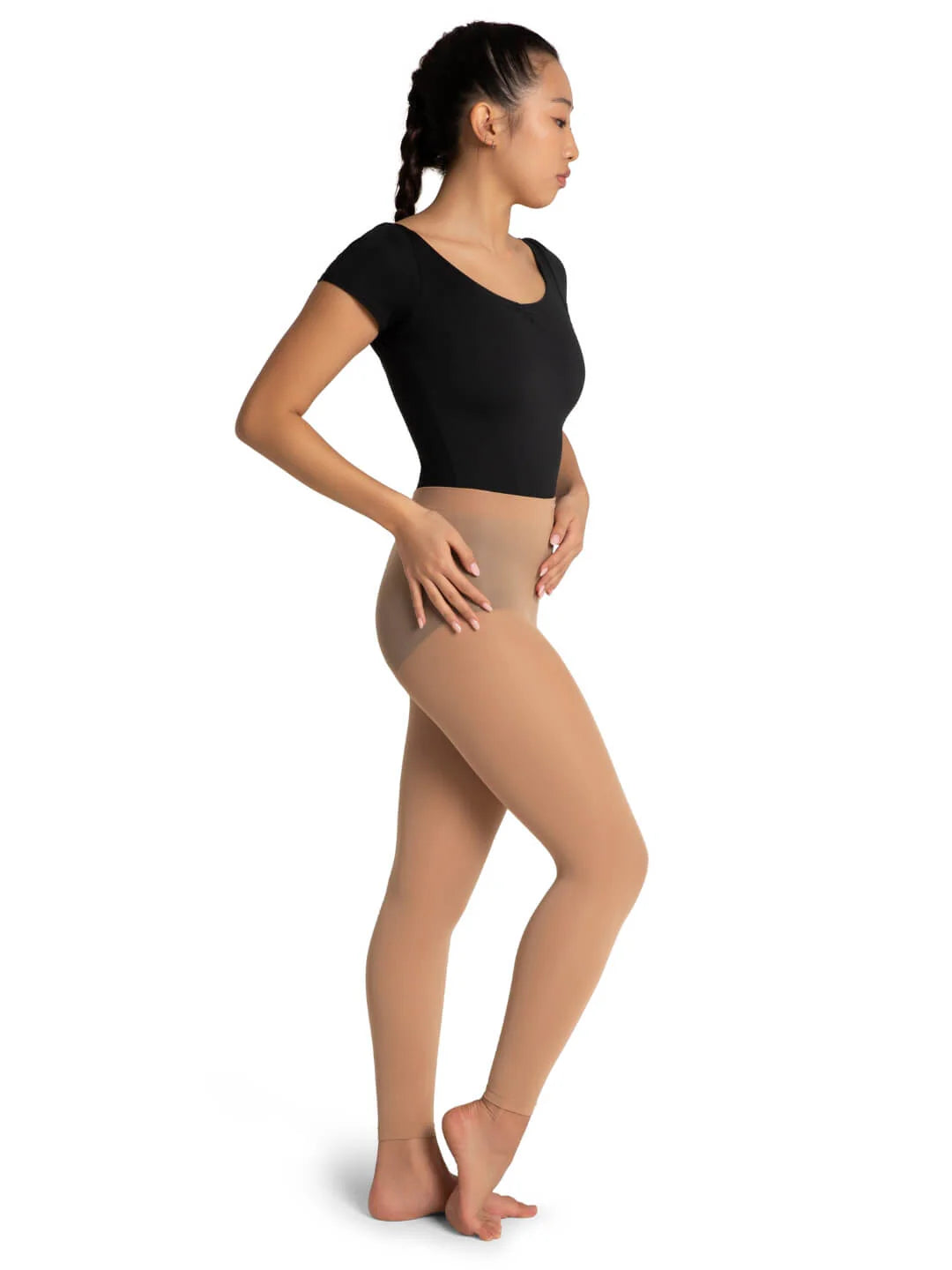 Capezio Footless Knit Waist Tights - Womens