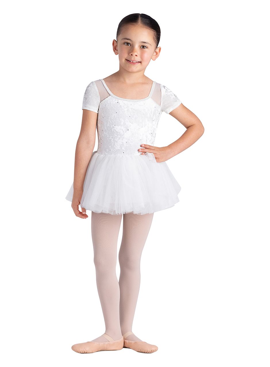Bloch Delilah Velvet Cap Sleeve Tutu Leo-Girls