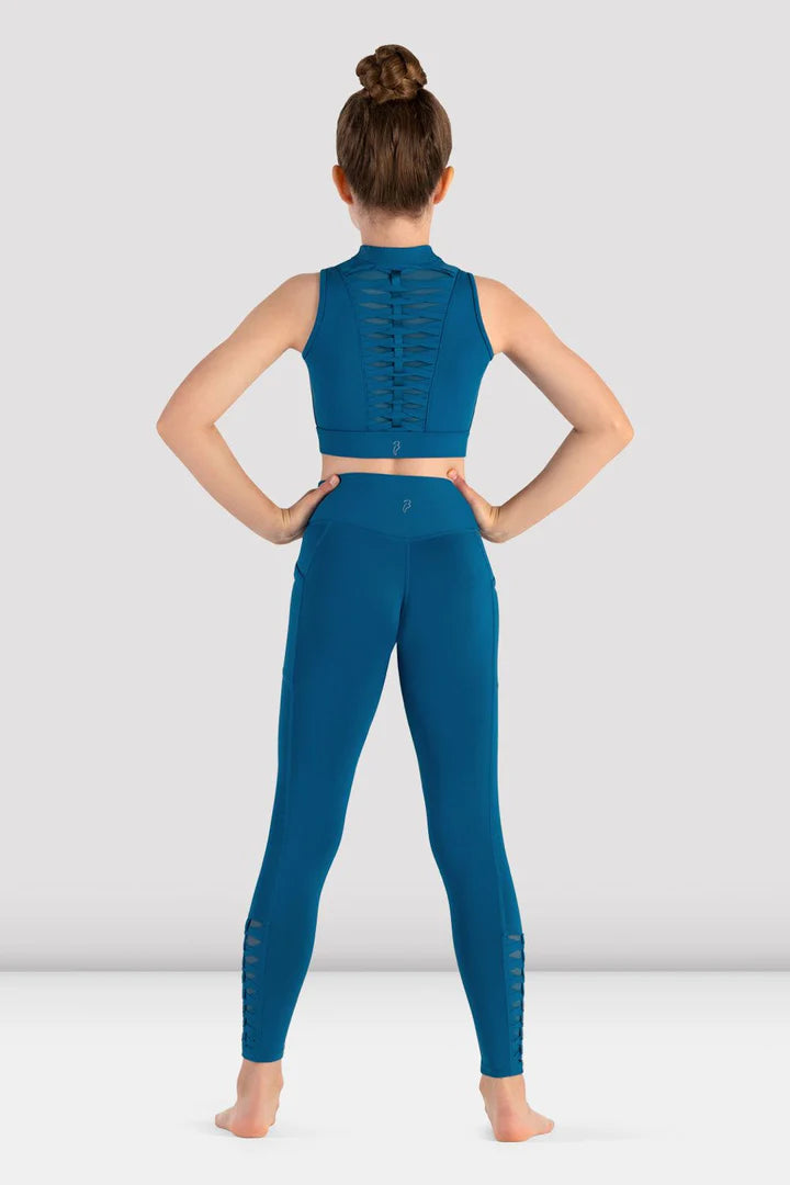 Bloch Jacky Zip Front Crop Top Girls