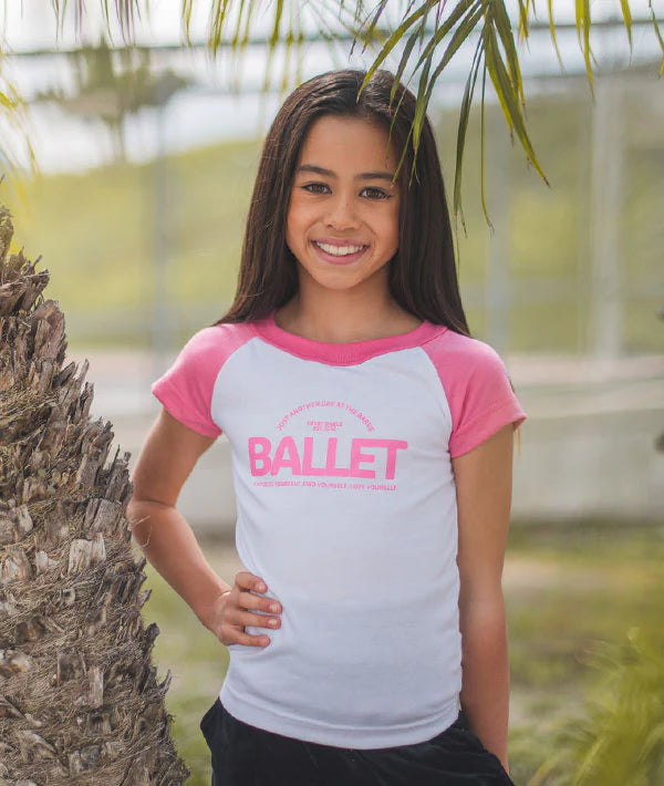 Covet Just Another Day BALLET Raglan Tee