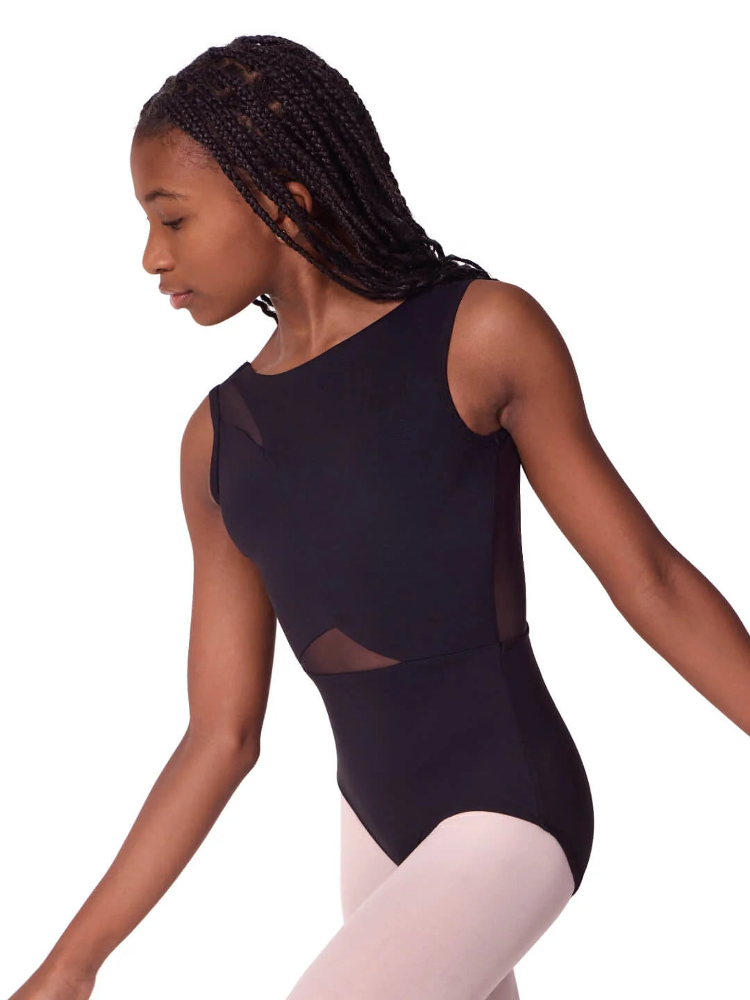 Capezio Soft Elegance Asymmetrical Boat Neck Leotard Tween