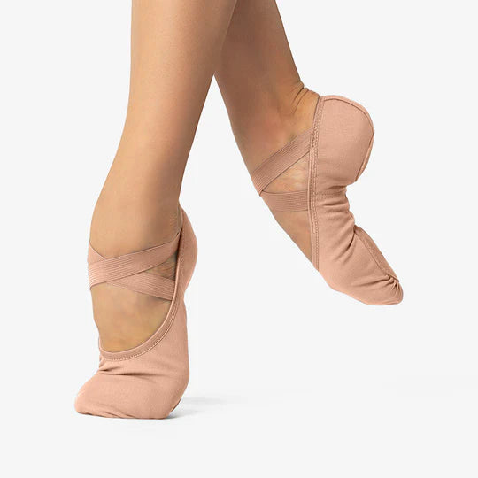 So Danca Stretch Canvas Split Sole Ballet Slipper Sand/Suntan/Mocha