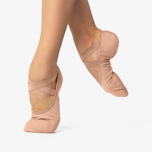 So Danca Stretch Canvas Split Sole Ballet Slipper Sand/Suntan/Mocha