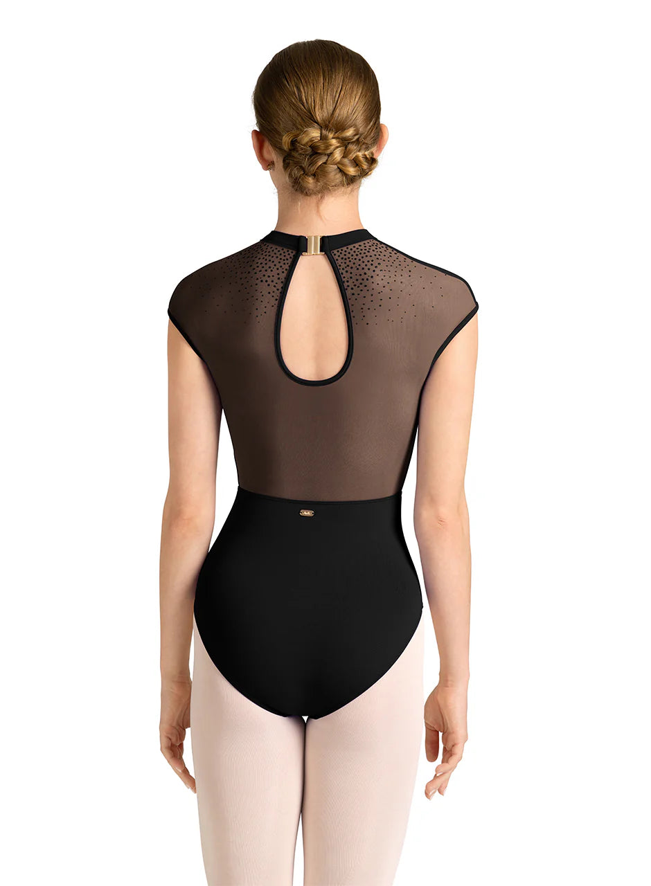 Mirella - Celeste Mock Neckline Cap Sleeve Leo