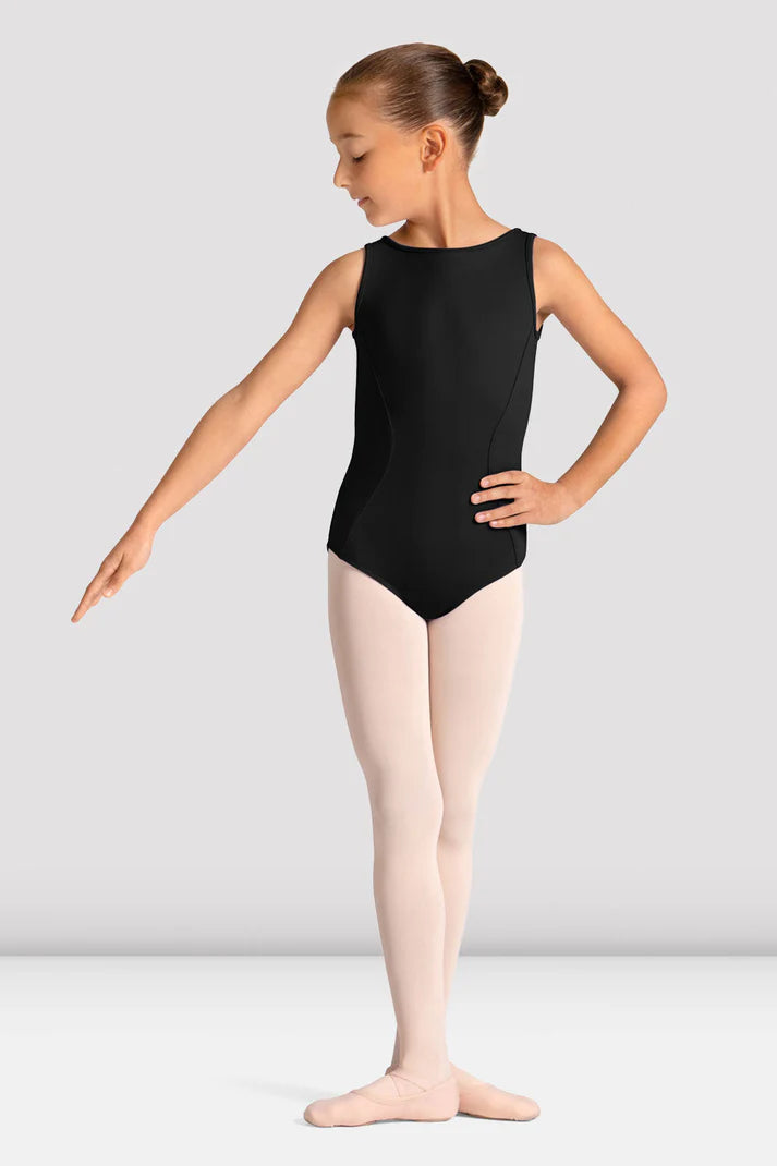 Mirella Celestia Boat Neck Mesh Back Leo Girls