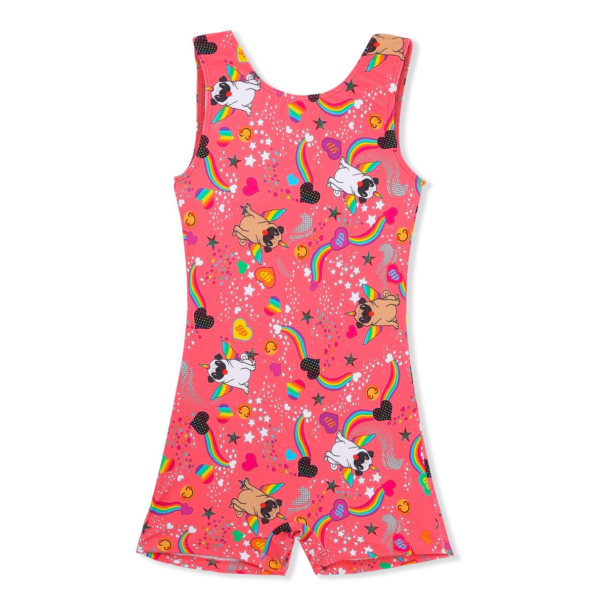 Girl Power Sport Pugicorn Biketard