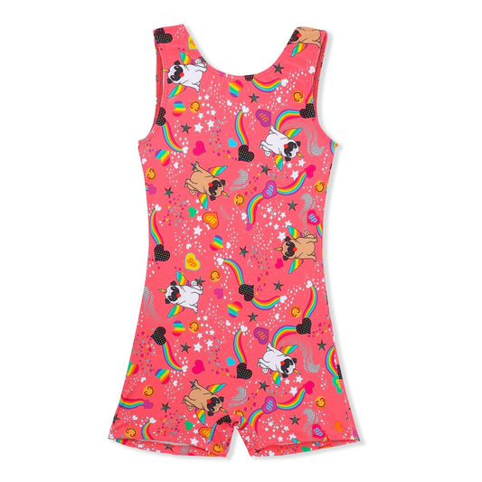 Girl Power Sport Pugicorn Biketard