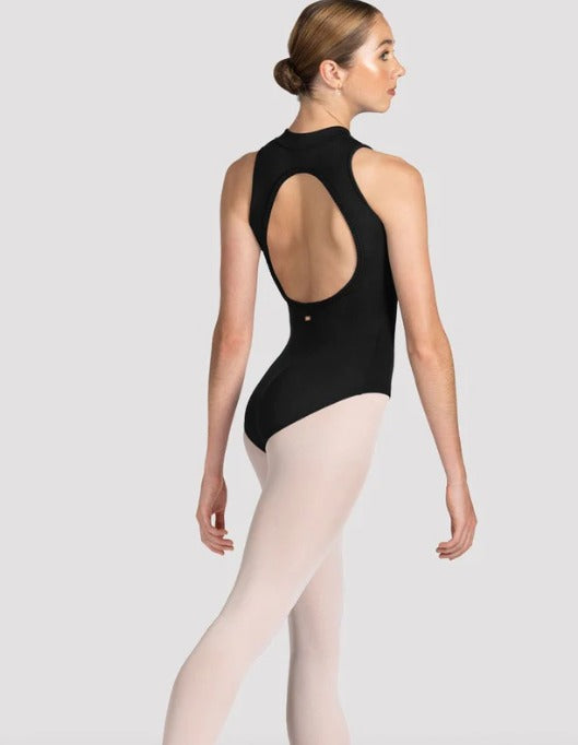 Mirella Miami Zipper Front Open Back Leotard - Womens