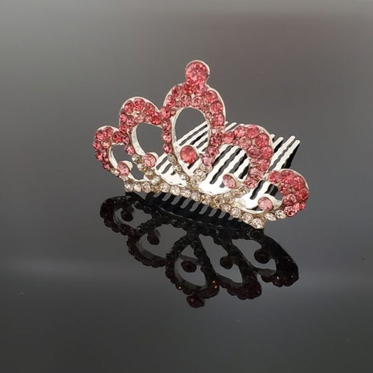 FH2 Small Tiara w/ Pink Crystals