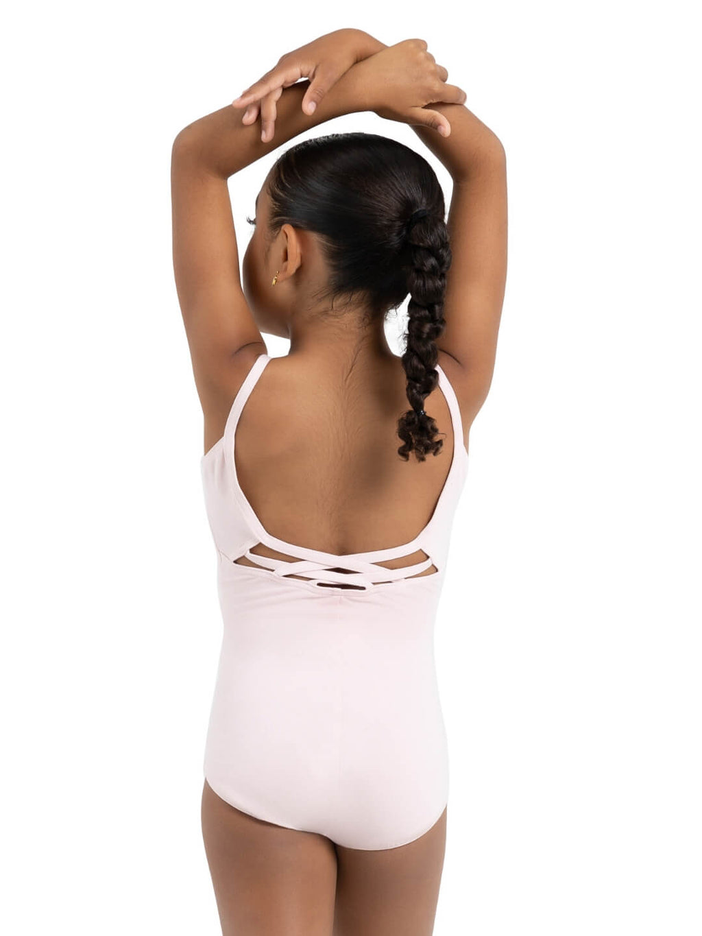 Capezio V-Front Criss Cross Back Camisole Bodysuit - Girls
