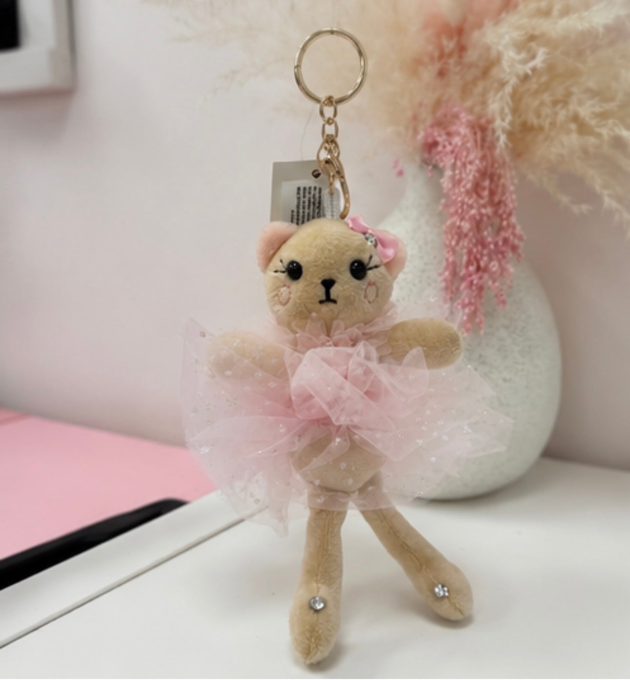 Dasha Designs Ballerina Kitty Keychain