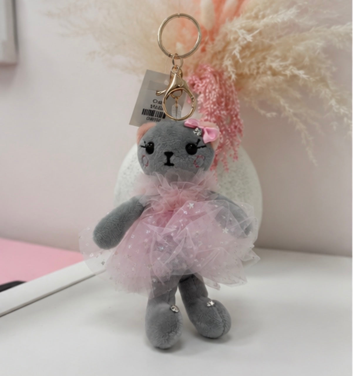 Dasha Designs Ballerina Kitty Keychain