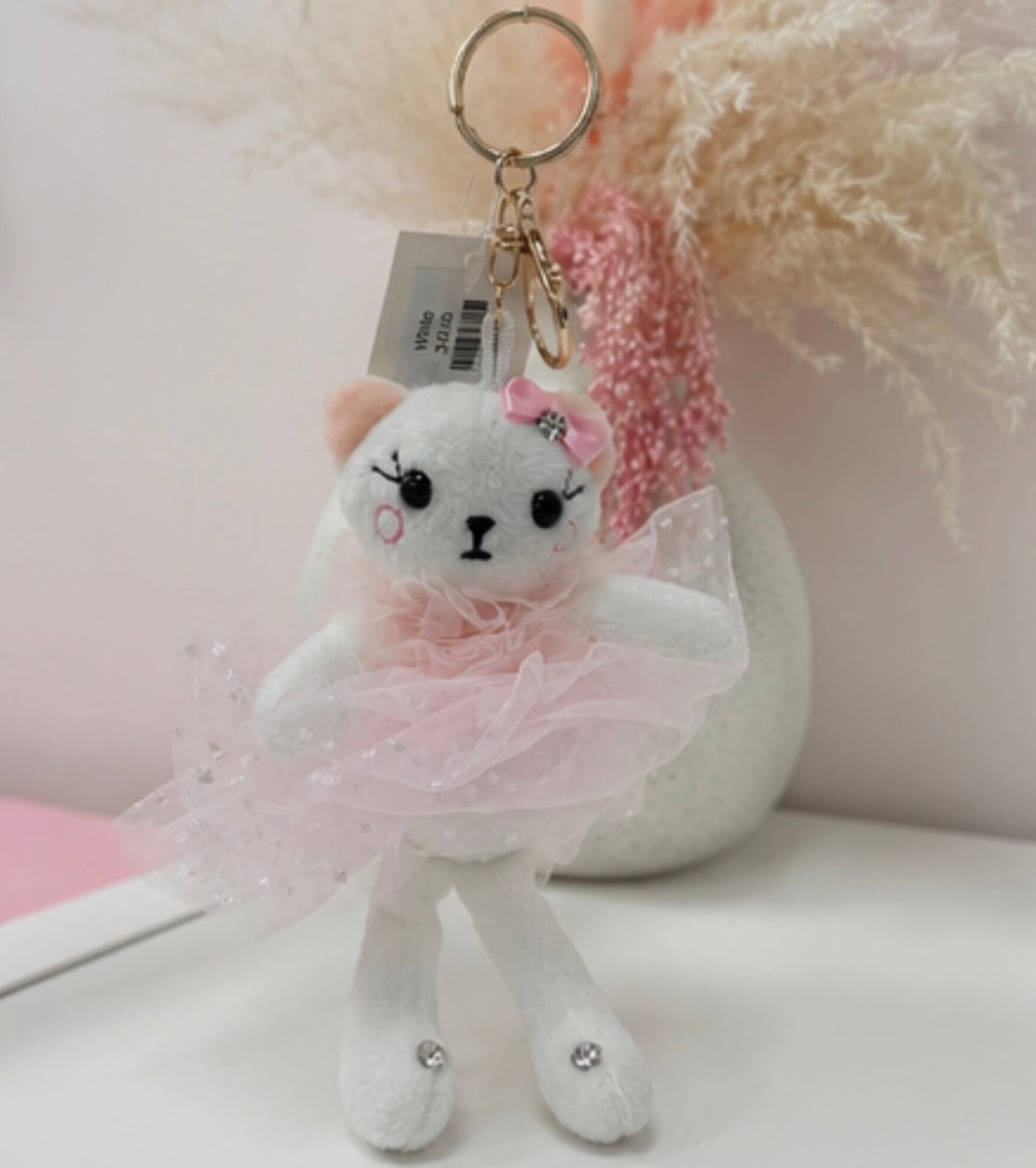 Dasha Designs Ballerina Kitty Keychain