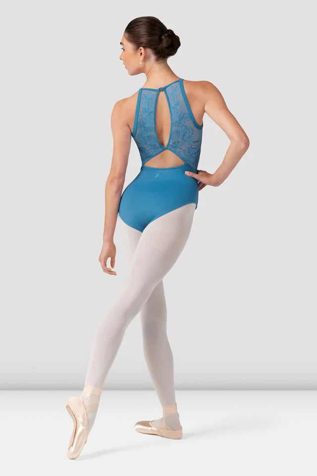 Bloch Iris Floral Halter Leo Girls