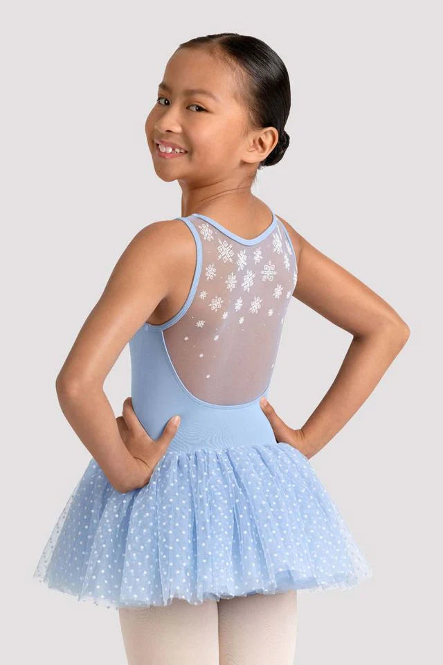 Mirella Kaleido Scoop Neck Tutu Leo - Girls