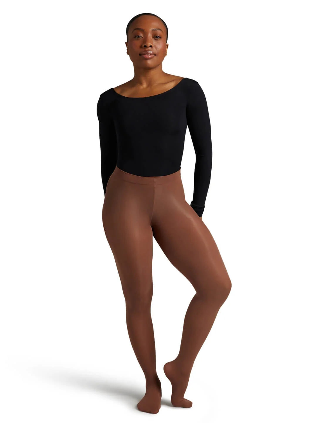 Capezio Ultra Soft Knit Waist Transition Tights - Womens