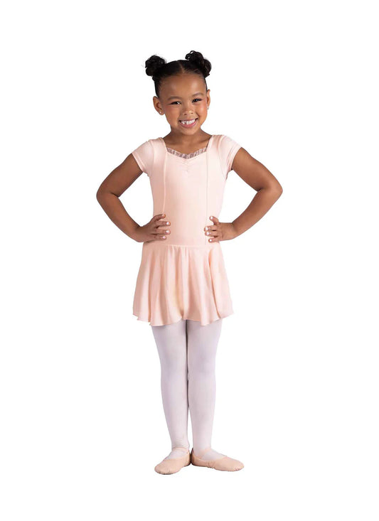 Danznmotion Isadora Cap Sleeve Ruffle Dress Girls
