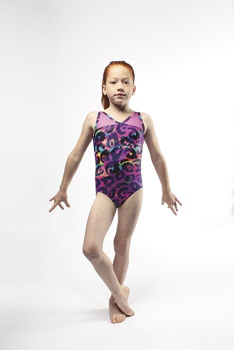 Mondor Sleeveless Leotard Leopard