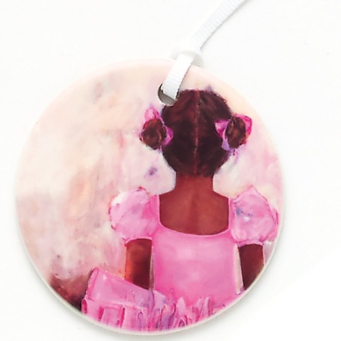 Dasha Designs Ballerina Ceramic Ornament
