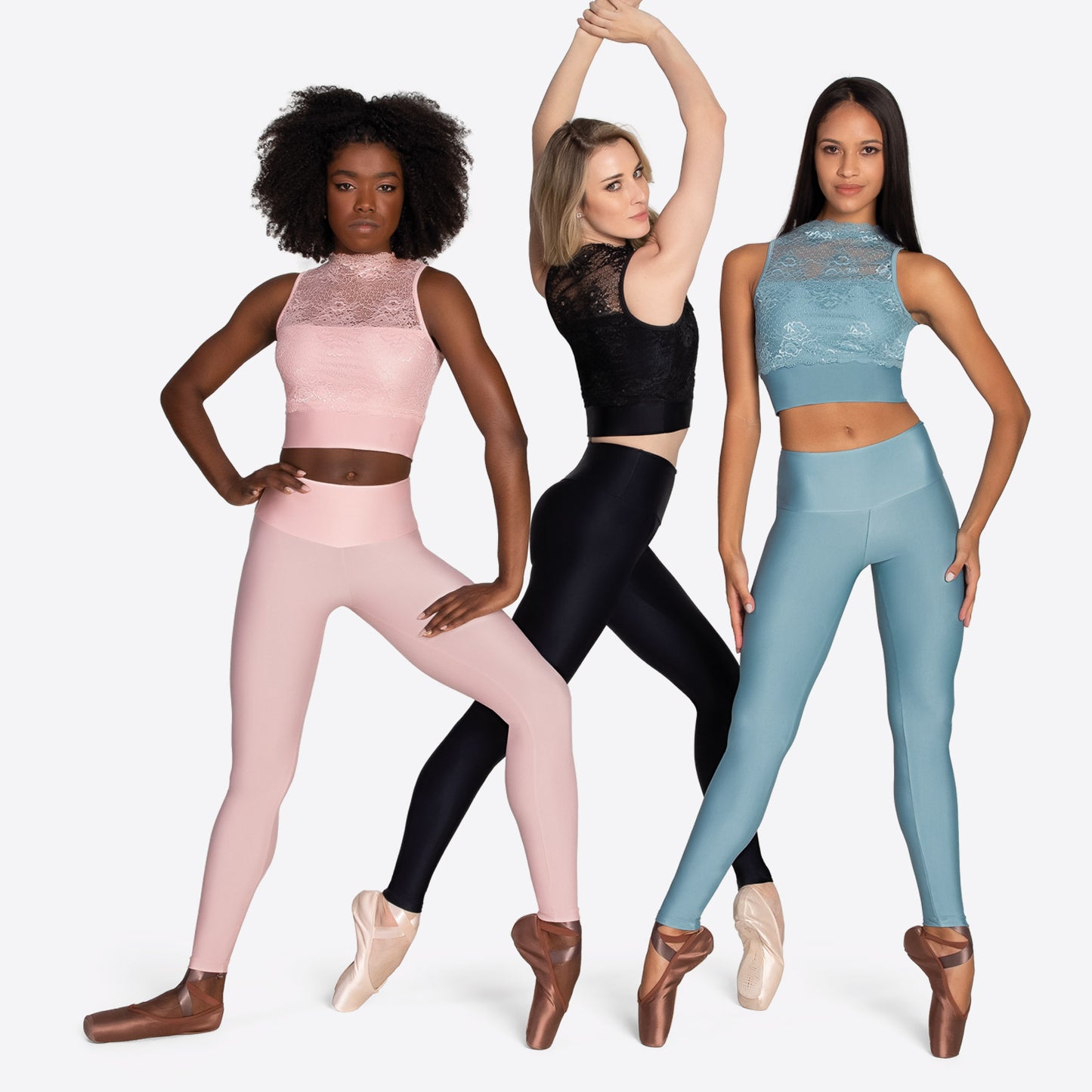 So Danca Fae Crop Top with Flowered Lace