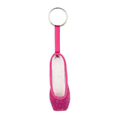 So Danca Pointe Shoe Glitter Keychain