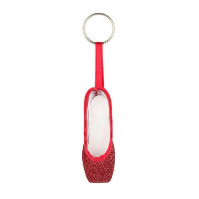 So Danca Pointe Shoe Glitter Keychain