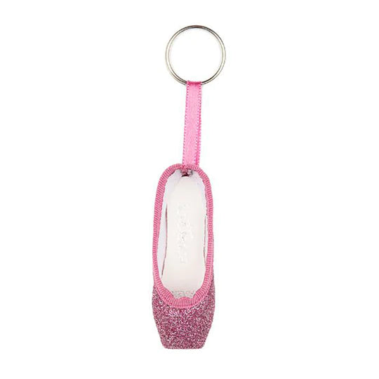 So Danca Pointe Shoe Glitter Keychain